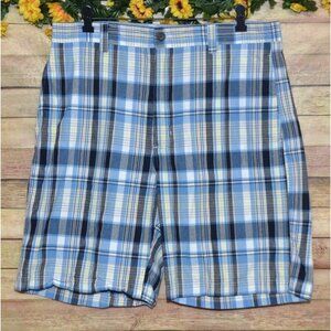 Chaps by Ralph Lauren Blue Plaid Bermuda Shorts Men’s 36 Golf Summer Preppy